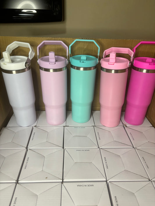 30oz Flip Lid Tumbler