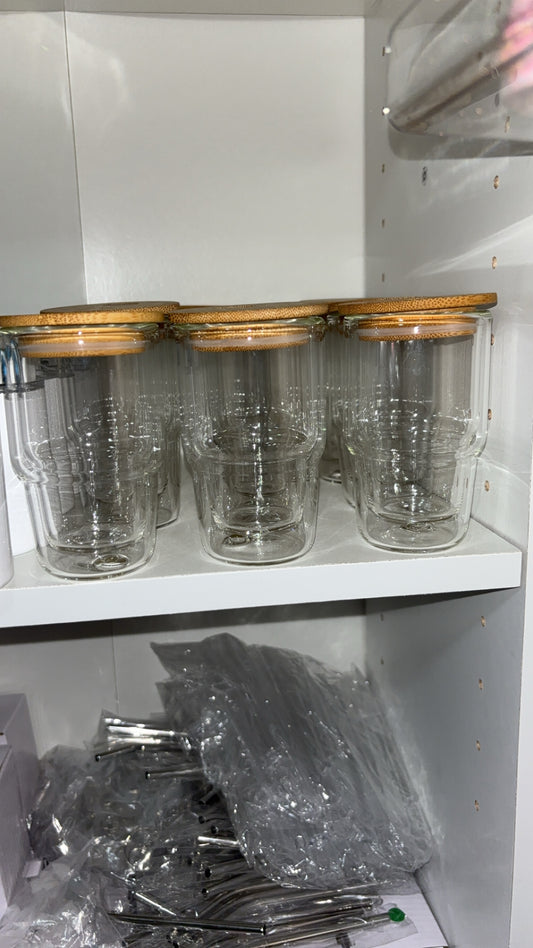 4oz Glass Shot Glass ( SNOWGLOBE )